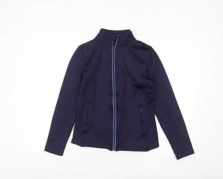 Crivit Women’s Blue Softshell Jacket Size 12 Lightweight Zip Style