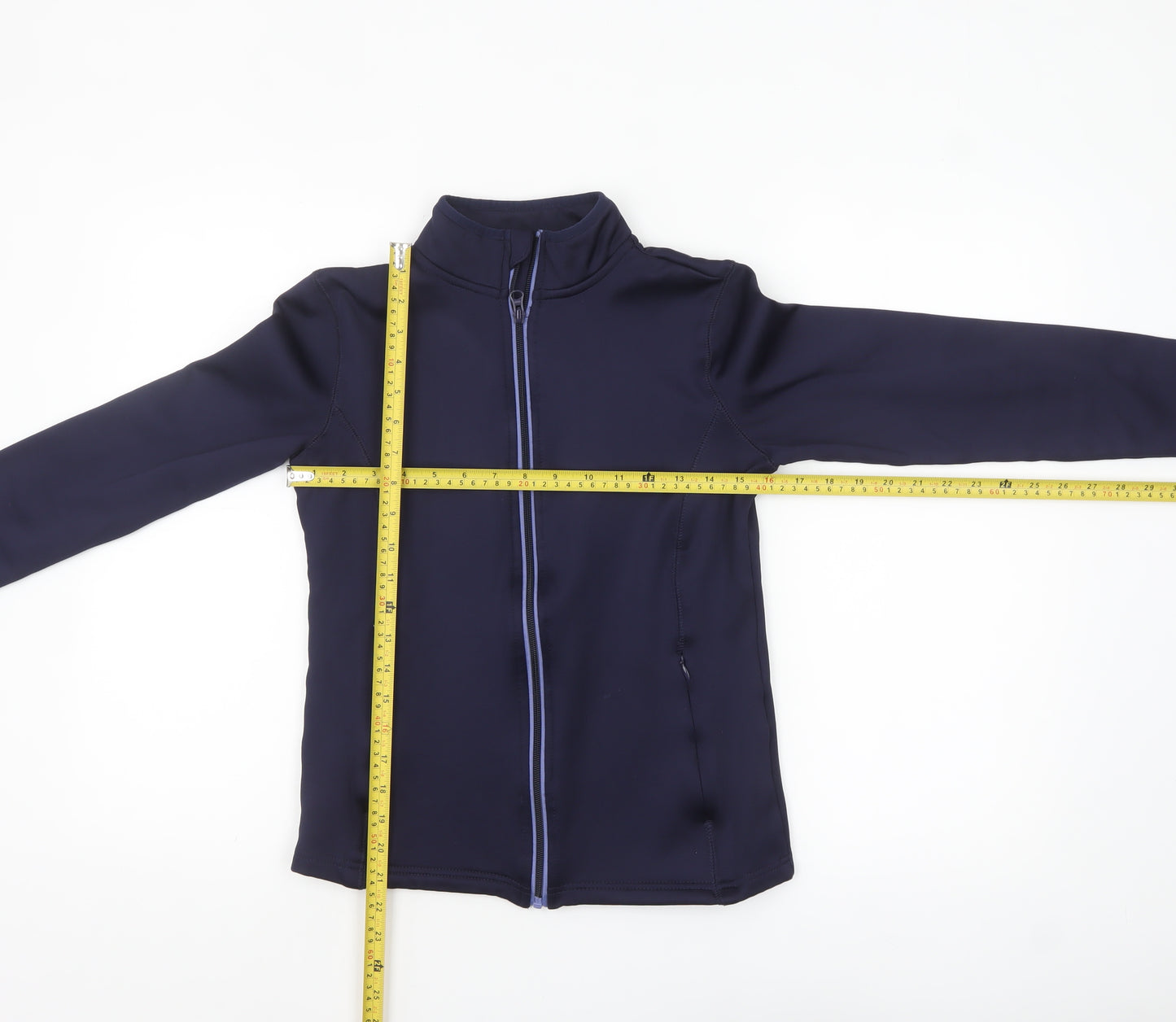 Crivit Women’s Blue Softshell Jacket Size 12 Lightweight Zip Style