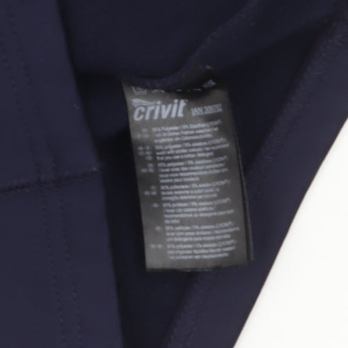 Crivit Women’s Blue Softshell Jacket Size 12 Lightweight Zip Style