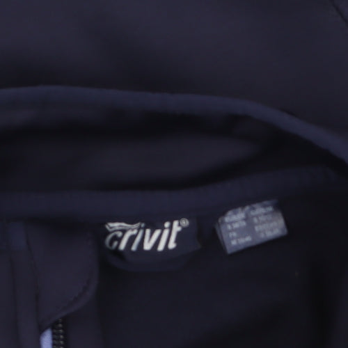 Crivit Women’s Blue Softshell Jacket Size 12 Lightweight Zip Style