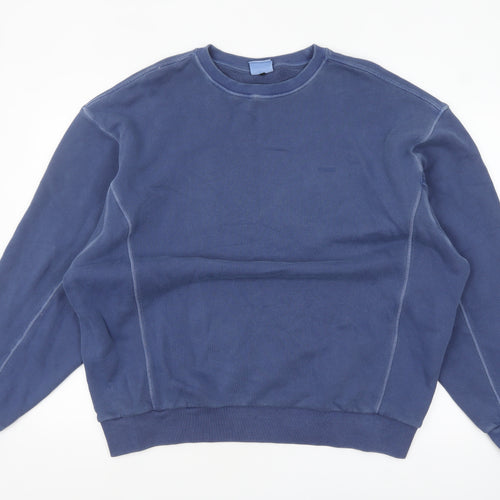 Gymshark Men's Blue XL Pullover Sweatshirt Crew Neck Fleece