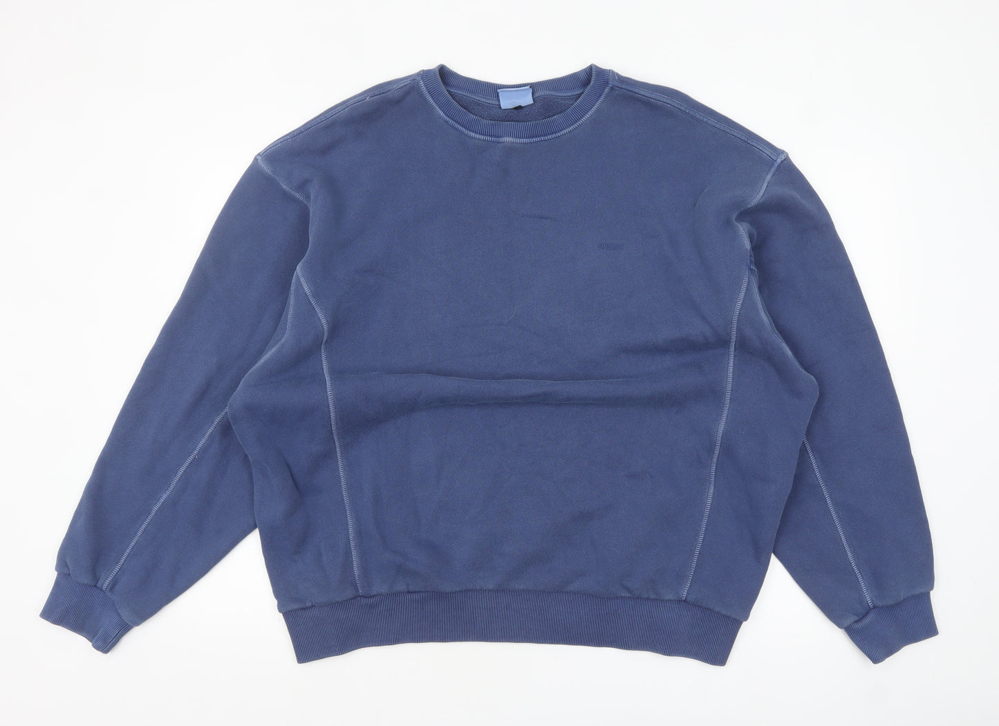 Gymshark Men's Blue XL Pullover Sweatshirt Crew Neck Fleece