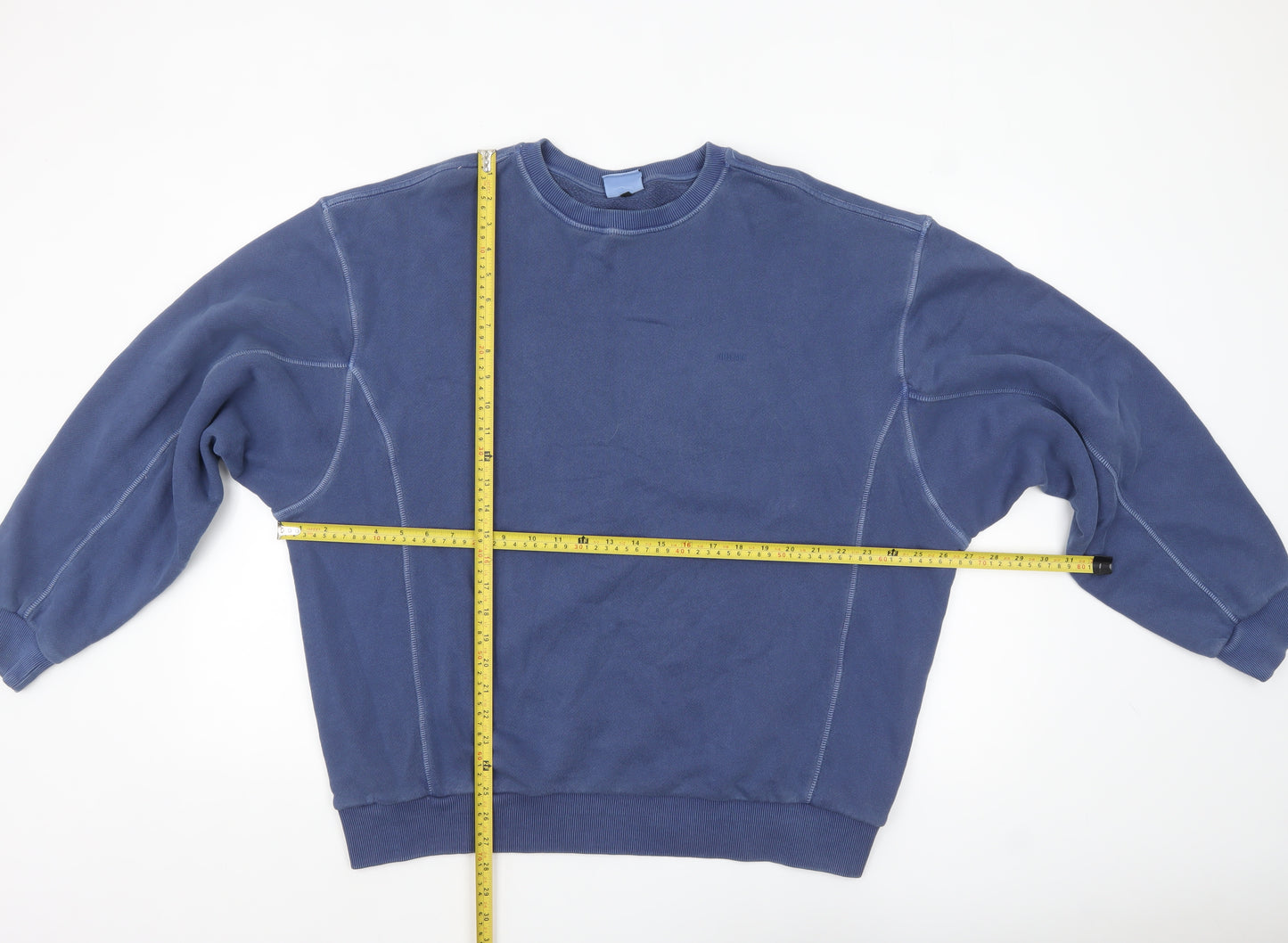 Gymshark Men's Blue XL Pullover Sweatshirt Crew Neck Fleece