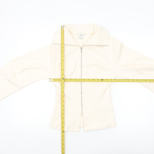 Marks and Spencer Women's Ivory Size 6 Twill Zip Jacket