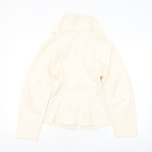 Marks and Spencer Women's Ivory Size 6 Twill Zip Jacket