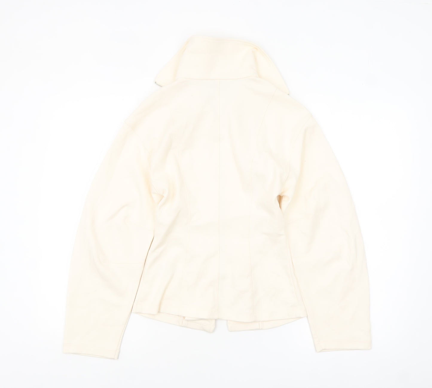 Marks and Spencer Women's Ivory Size 6 Twill Zip Jacket