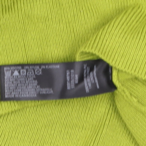 Petite Collection Women’s Green V-Neck Wrap Jumper Size 12 Petite