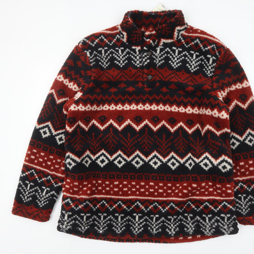 Cotton Traders Mens Multicolour XL Fleece Henley Sweatshirt