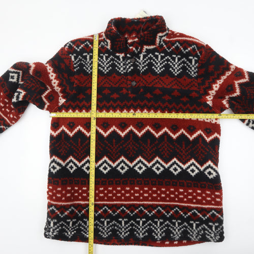 Cotton Traders Mens Multicolour XL Fleece Henley Sweatshirt