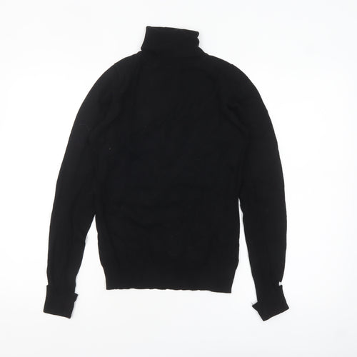 Warehouse Women’s Black Roll Neck Slim Fit Knit Jumper UK 8