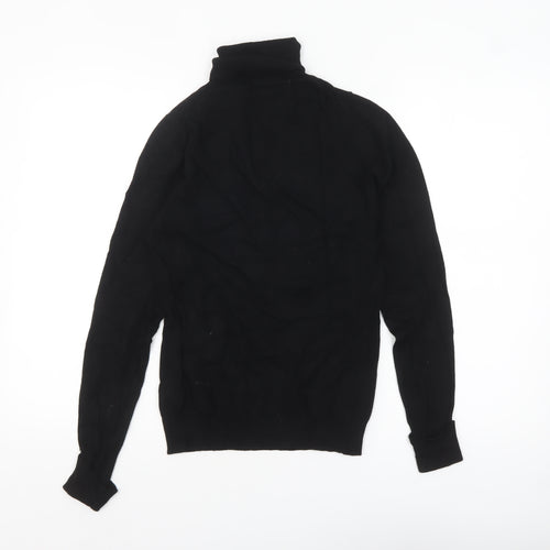 Warehouse Women’s Black Roll Neck Slim Fit Knit Jumper UK 8
