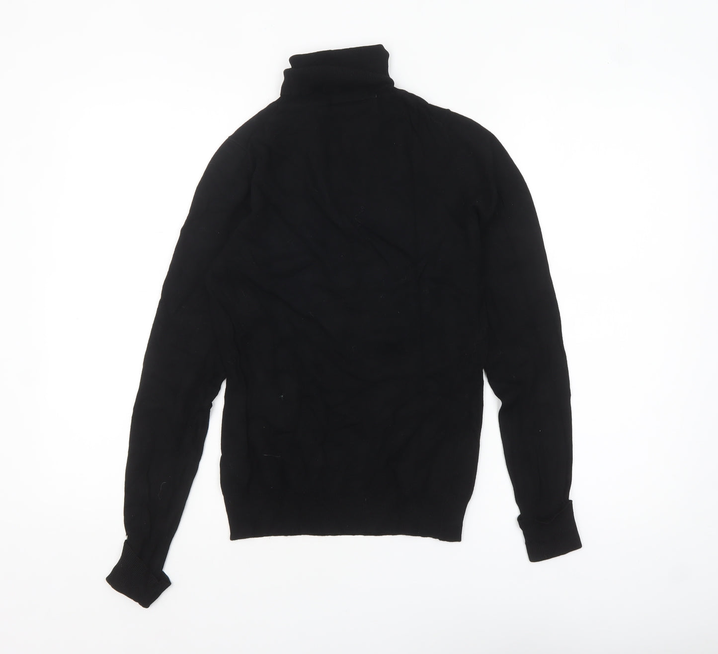 Warehouse Women’s Black Roll Neck Slim Fit Knit Jumper UK 8