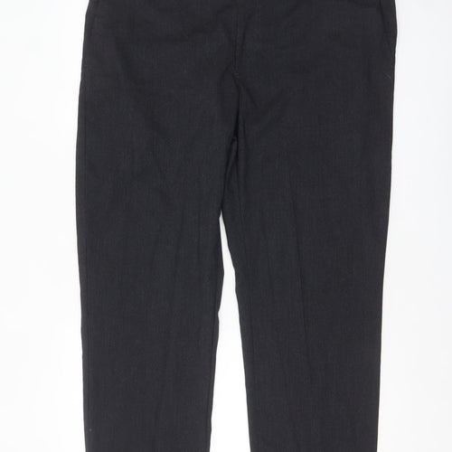 Marks and Spencer Men's Grey Regular Fit Trousers 40W 29L