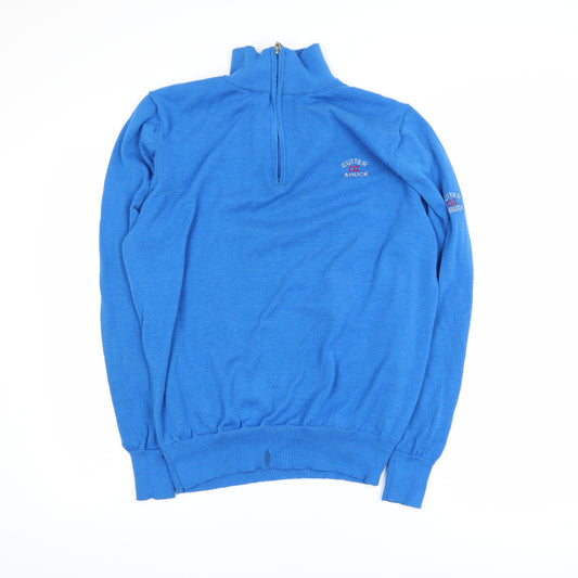 Cutter & Buck Men's Blue 1/2 Zip Basic Active Jacket M