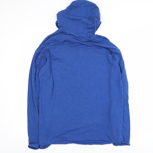 BAM Men's Blue Medium Lightweight Pullover Hoodie 1/4 Zip