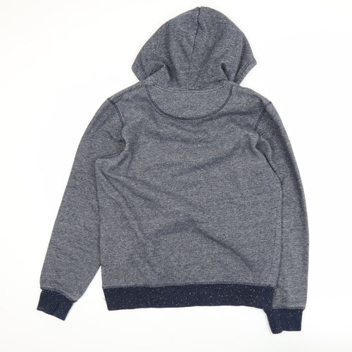 Jack & Jones Men's Blue Pullover Hoodie M Athletics Logo