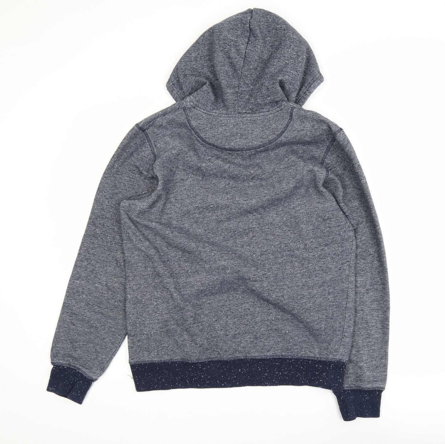 Jack & Jones Men's Blue Pullover Hoodie M Athletics Logo