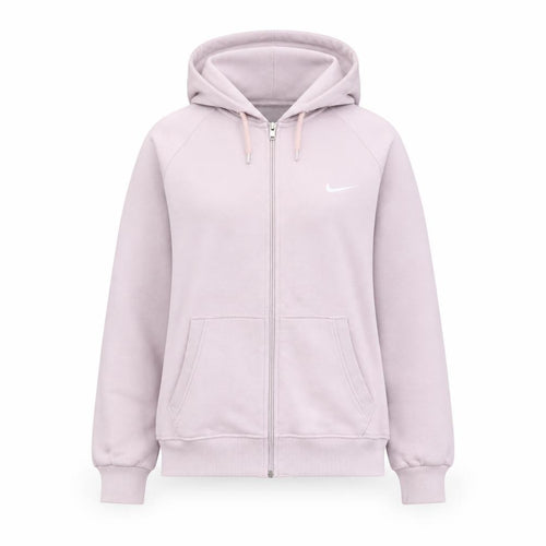 Nike Women's Pink 2XL Cotton Full Zip Hooded Track Jacket