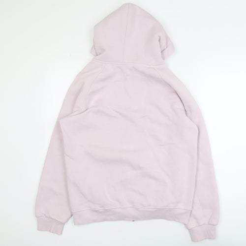 Nike Women's Pink 2XL Cotton Full Zip Hooded Track Jacket