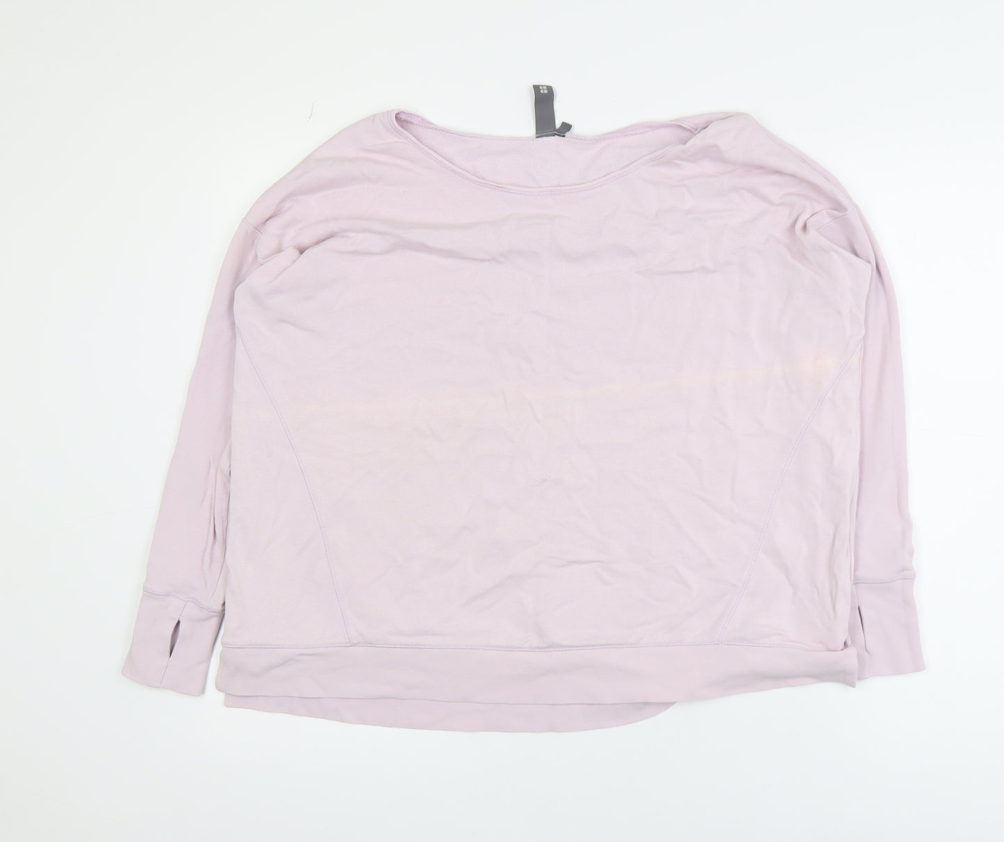 Sweaty Betty Women's Pink Pullover Sweatshirt Size S Cotton Modal