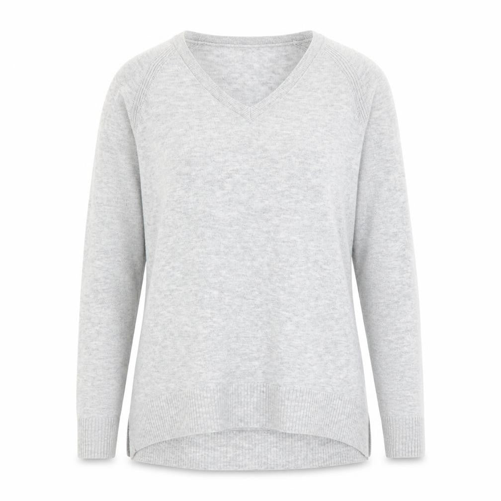 Gap Women’s Grey V-Neck Merino Wool Blend Jumper XS