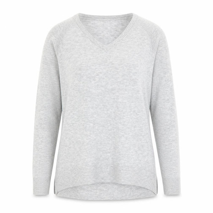 Gap Women’s Grey V-Neck Merino Wool Blend Jumper XS