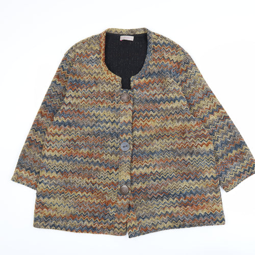 Marks and Spencer Per Una Multicoloured Tweed Patterned Jacket XL