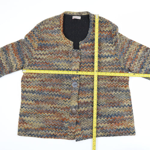 Marks and Spencer Per Una Multicoloured Tweed Patterned Jacket XL