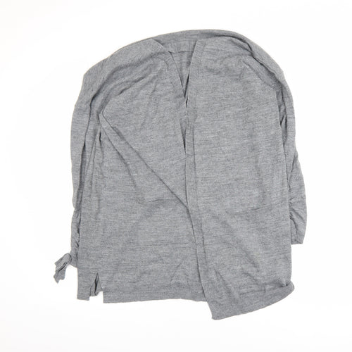 Monsoon Womens Grey Long Sleeve Open Knit Cardigan XL