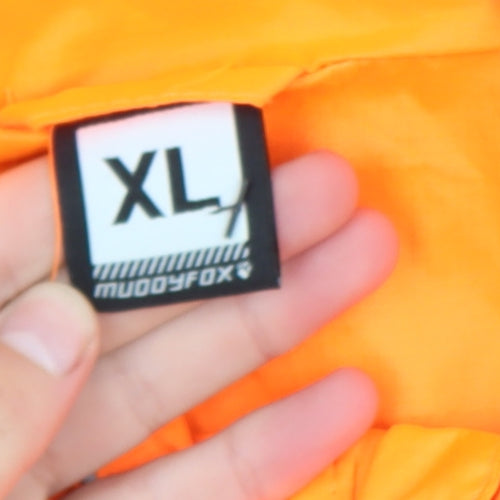 Muddyfox Men's Orange XL Windbreaker Cycling Jacket