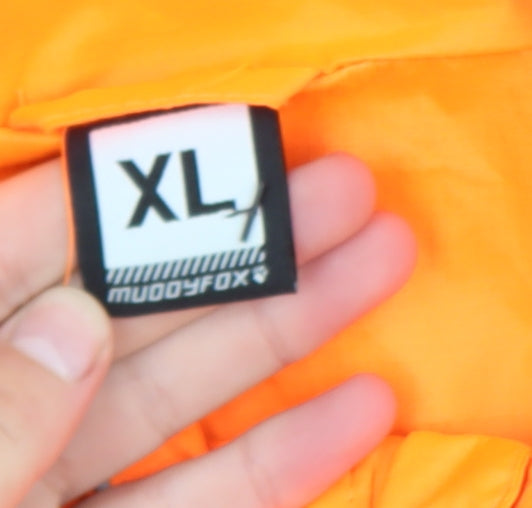 Muddyfox Men's Orange XL Windbreaker Cycling Jacket