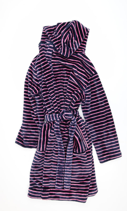 Joules Women's Multicoloured Hooded Velour Robe M