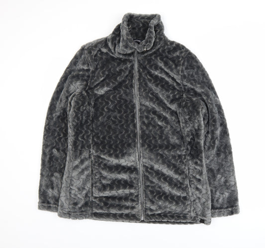 Regatta Women’s Grey Fleece Jacket Size 16 Full Zip Outdoor Coat