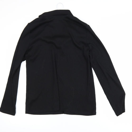 Marks and Spencer Women’s Black Long Sleeve V-Neck Jersey Blouse Size 12