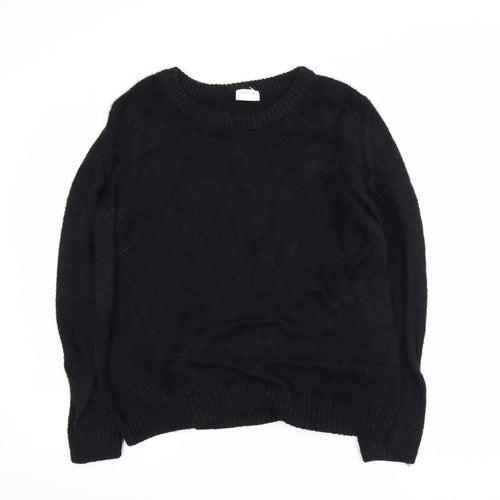 VILA Women's Black XL Pullover Crew Neck Jumper