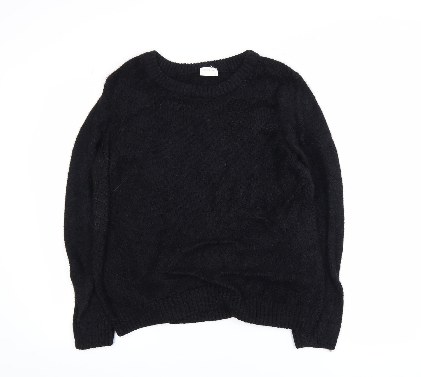VILA Women's Black XL Pullover Crew Neck Jumper