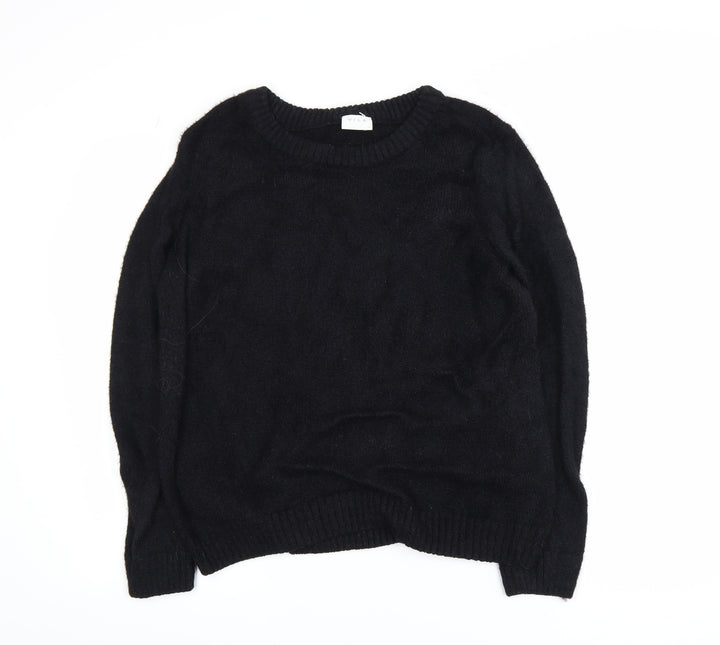 VILA Women's Black XL Pullover Crew Neck Jumper