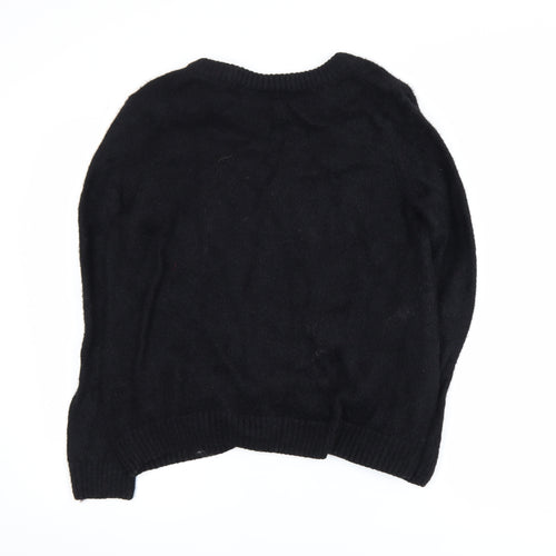 VILA Women's Black XL Pullover Crew Neck Jumper