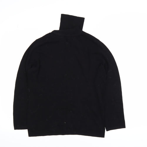 Casual Express Women Black Roll Neck Long Sleeve Knit Top M