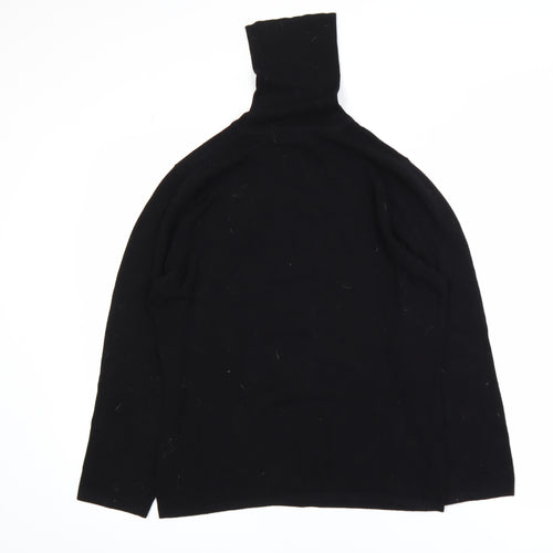 Casual Express Women Black Roll Neck Long Sleeve Knit Top M