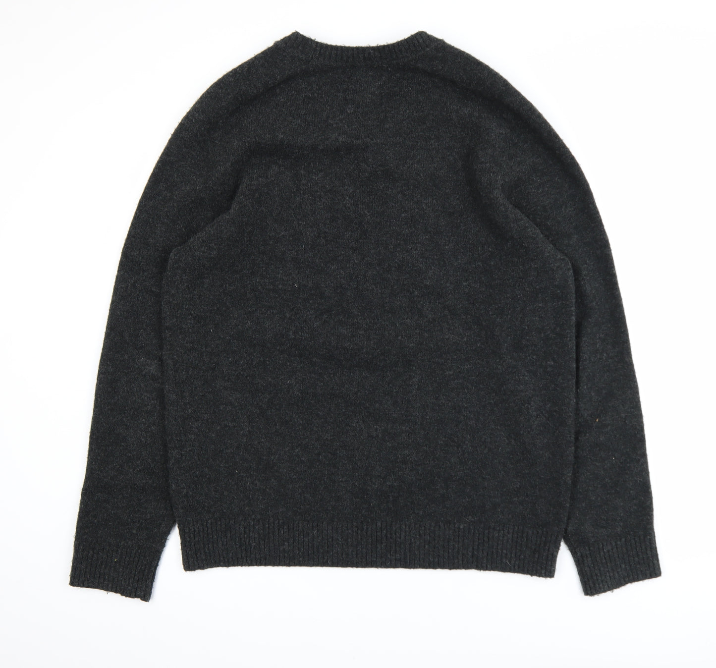 GAP Men’s Grey Wool Blend V-Neck Pullover Jumper Size L