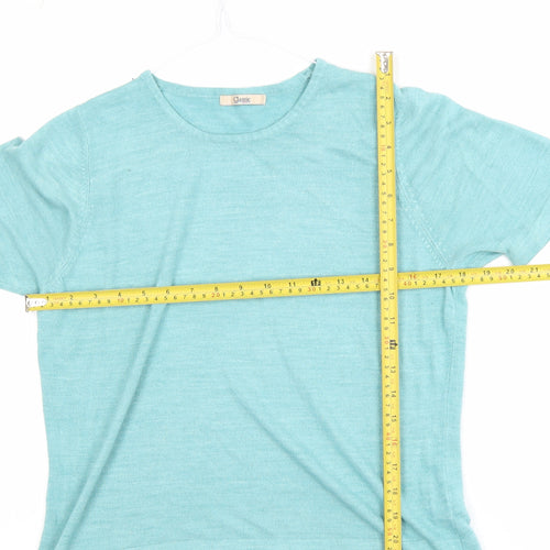 Marks and Spencer Women's Blue Acrylic Knit T-Shirt Size 16