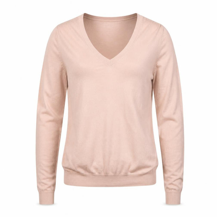Uniqlo Womens Beige Wool V-Neck Pullover Jumper XS