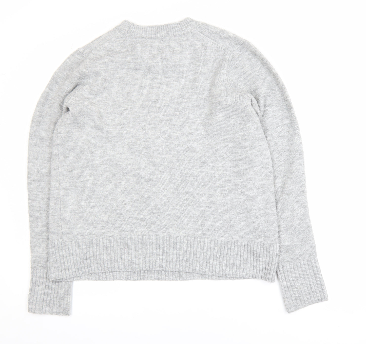 Warehouse Women’s Grey Crew Neck Long Sleeve Knit Jumper Size 14