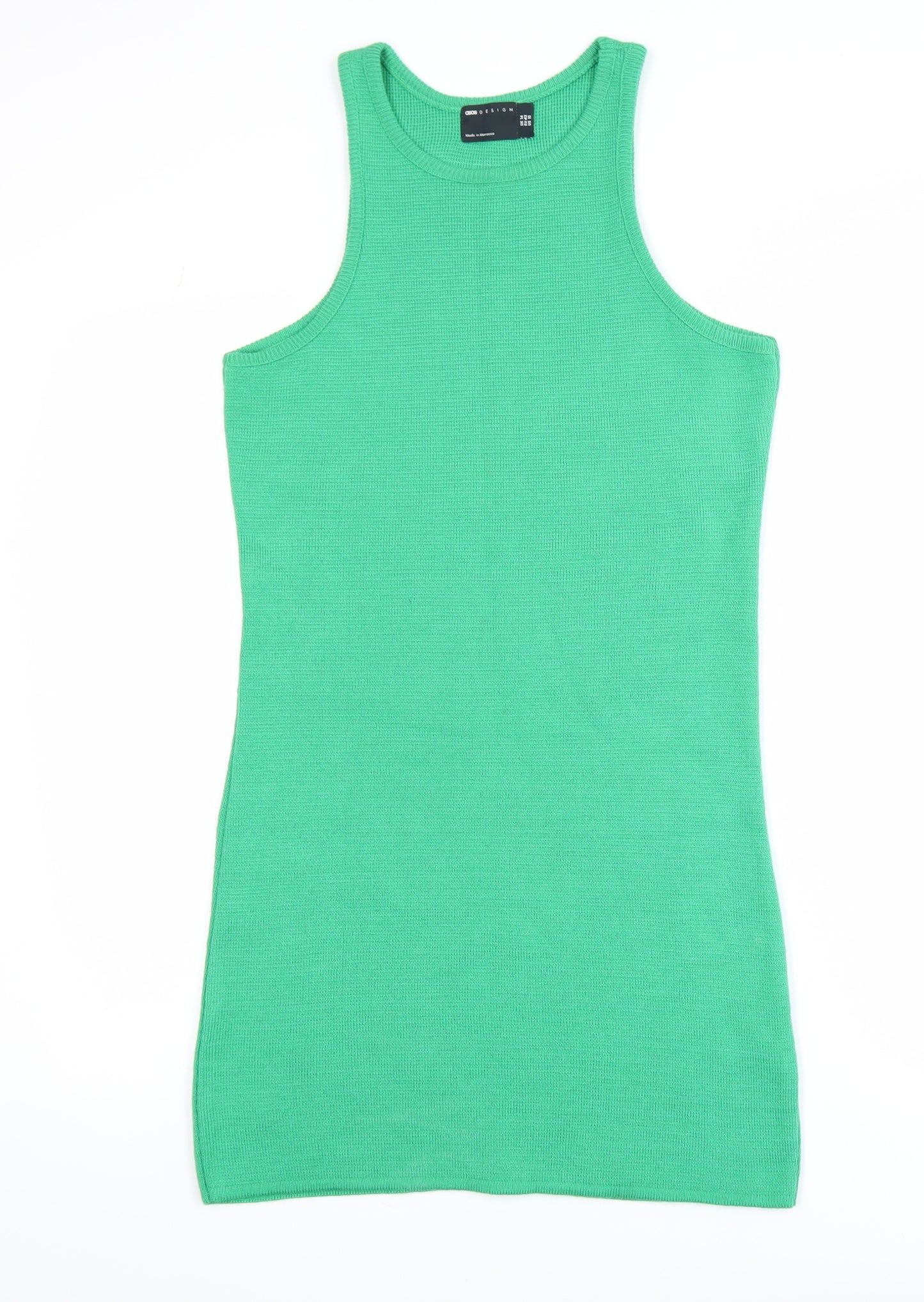 ASOS DESIGN Women’s Green Knit Tank Dress Size 14