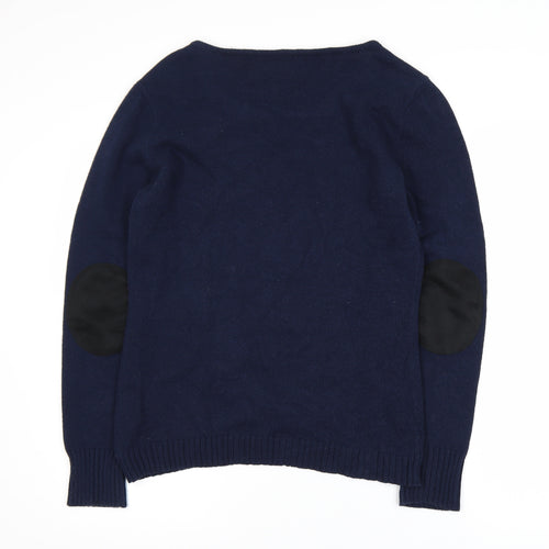 Arizona Womens Blue Button Cardigan L Knit Long Sleeve Jumper