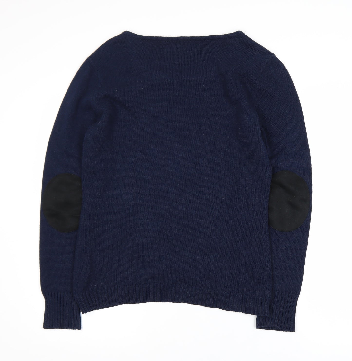 Arizona Womens Blue Button Cardigan L Knit Long Sleeve Jumper