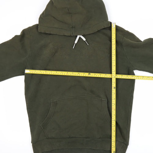 Superdry Men’s Green Pullover Hoodie Size L Regular Fit