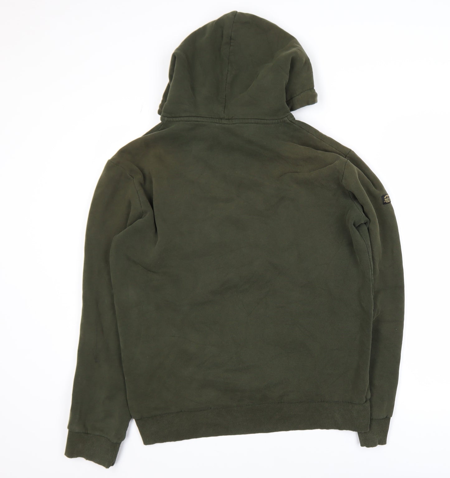 Superdry Men’s Green Pullover Hoodie Size L Regular Fit