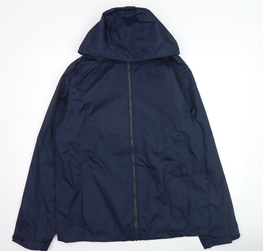 Regatta Men Blue M Waterproof Hooded Rain Jacket